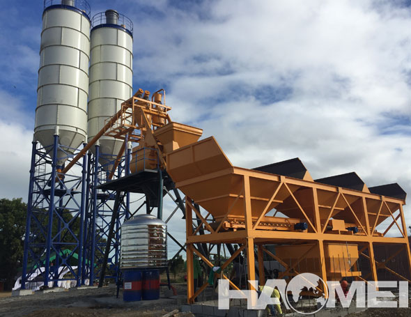 HZS75 Concrete Batching Plant To The Philippines