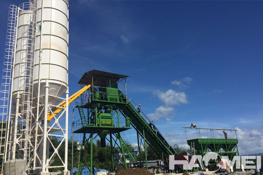 Stationary Concrete Batching Plant in Manila
