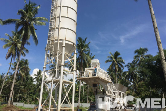 YHZS60 Mobile Concrete Batching Plant in Davao The Philippines