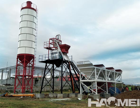 hzs50 concrete batching plant in philippines