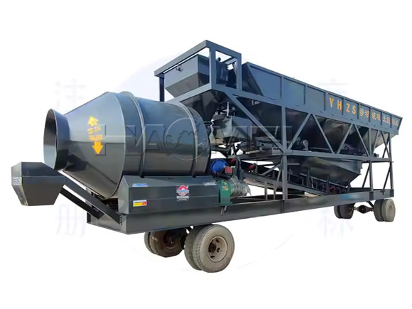 drum mobile concrete batching plant