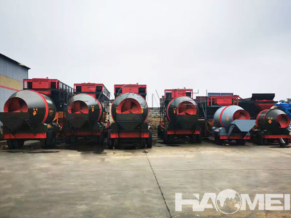 yhzm mobile concrete batching plant