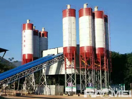 stationary concrete mixing plants