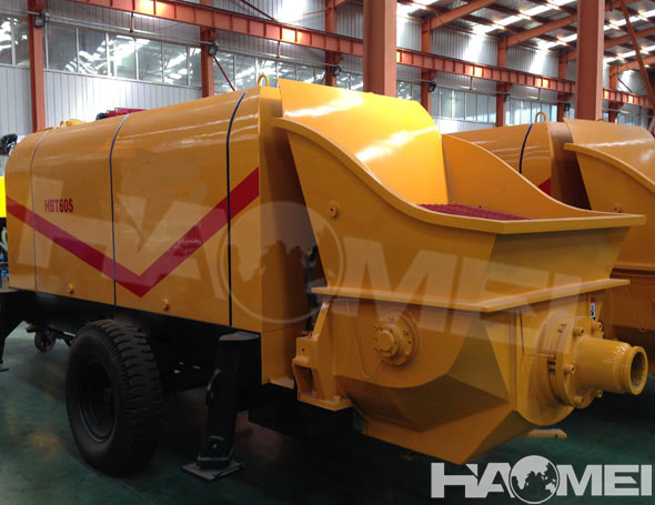 diesel trailer concrete pump