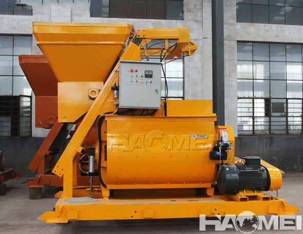 double shaft concrete mixer