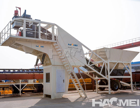 small mobile concrete batching plant