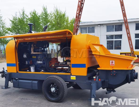 hbt concrete trailer pump