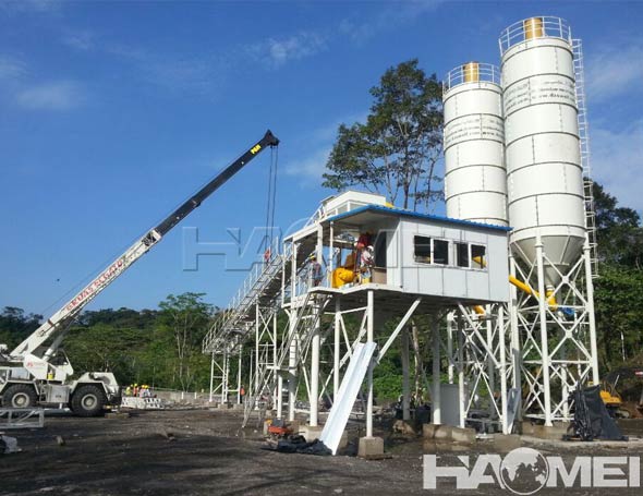 modular concrete mixing plant